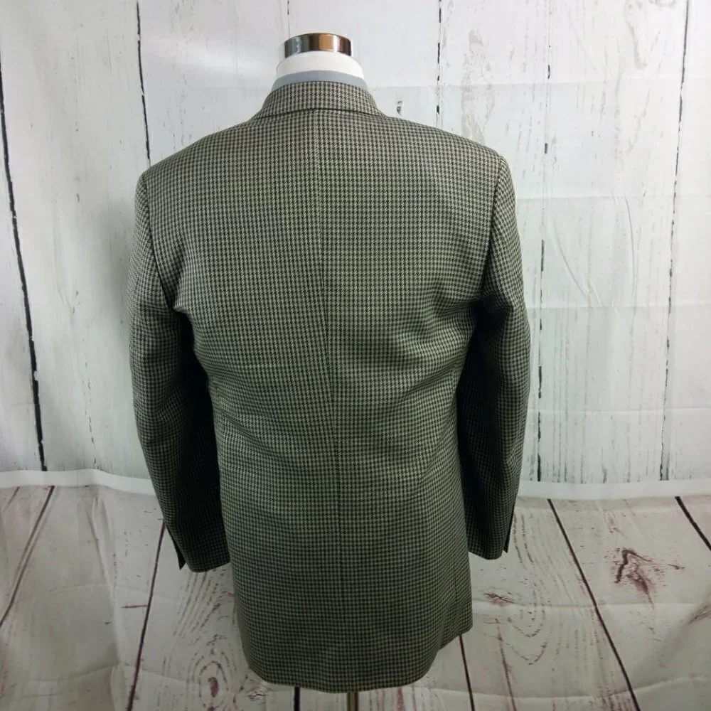 Enrico Gelini Collezione 40L Multicolor Houndstooth Suit Blazer Sport Coat